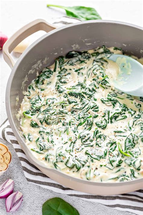 Easy Keto Creamed Spinach Recipe [+VIDEO] - Dr. Davinah's Eats