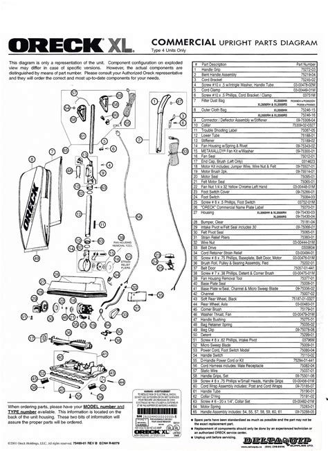 Oreck Vacuum Parts Diagram - Hanenhuusholli