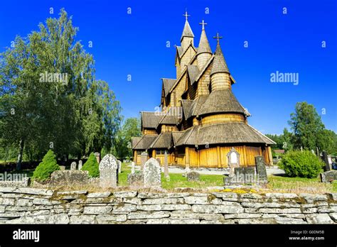 Stave Church at Heddal Stock Photo - Alamy