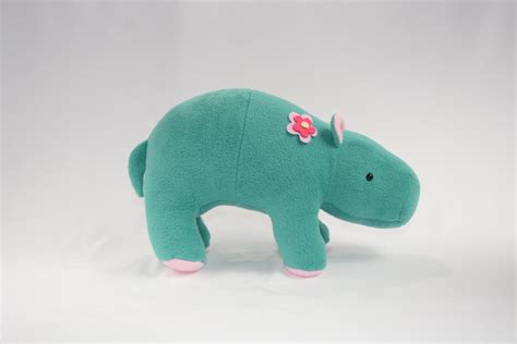 Hippo, Hippo Plushie, Plush Animal Hippo, Hippo Stuffed Animal - Etsy