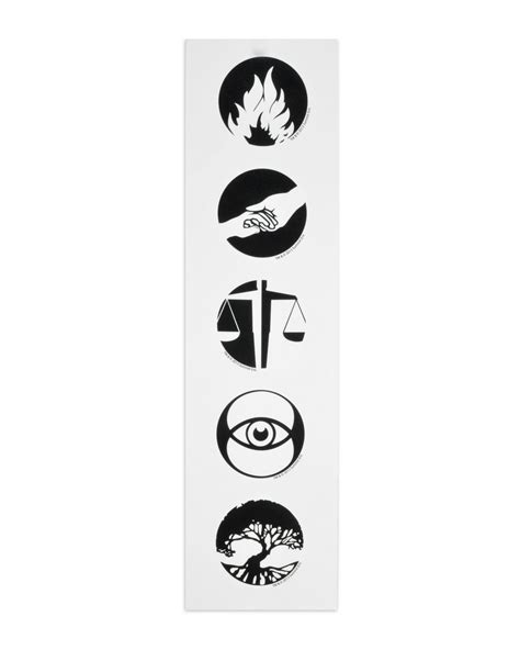 Divergent – Faction Symbols Temporary Tattoos ***DISCONTINUED***