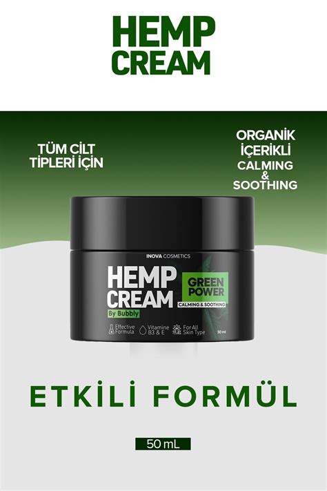 Hemp Cream by Bubbly Green Power Kenevir Yağlı Ağrı ve Masaj Kremi ...