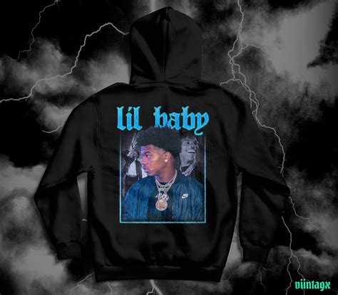 Lil Baby Vintage 90s Hip Hop Rap Hoodie Streetwear Hypebeast | Etsy