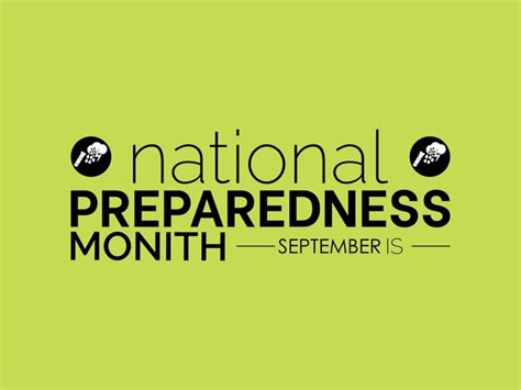 Premium Vector | National preparedness month promotes readiness safety and collaboration for all ...