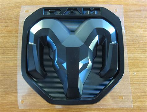 Buy 2019 Dodge RAM 1500 DT Black Satin Large RAM Tailgate Emblem NEW ...