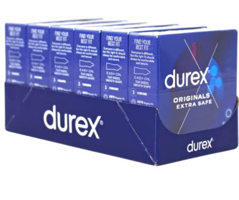 DUREX Original Extra Safe (CONDOMS) PACK OF 3PC ,6 IN ONE BOX – Zoom-X ...