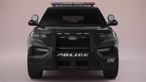 Ford Explorer 2023 Police - 3D Model by 3dacuvision