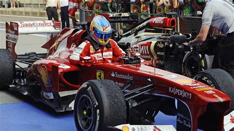 Red F1 racing car, Fernando Alonso, Ferrari, Formula 1, car HD ...