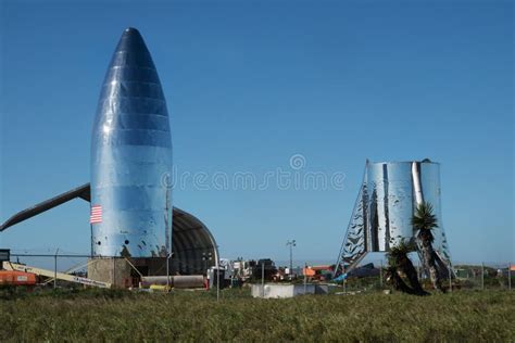 A View of SpaceX Prototype Starship. Boca Chica Village, Cameron County ...