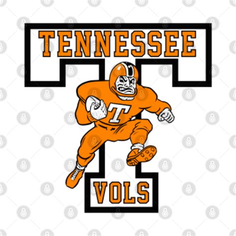 Tennessee Vols Vintage Football Mascot logo - Tennessee - T-Shirt | TeePublic