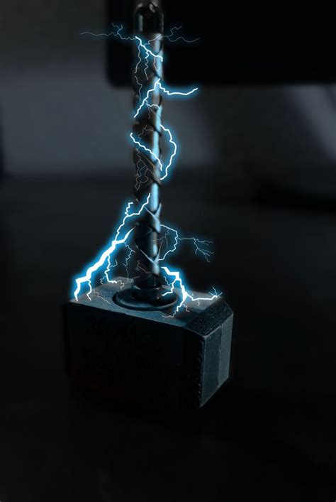 Thors Hammer With Blue Lightning in 2023 | Thor tattoo, Blue lightning ...