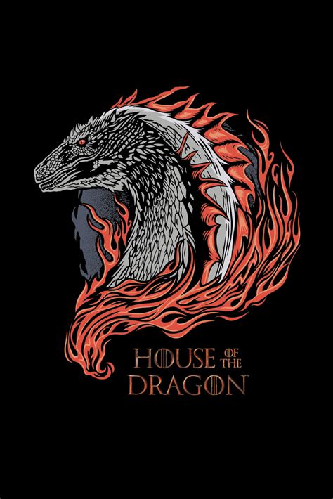 Wall Art Print House of Dragon - Dragon in Fire | Gifts & Merchandise ...