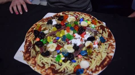 DISGUSTING PIZZA CHALLENGE! /w My Sister! - YouTube