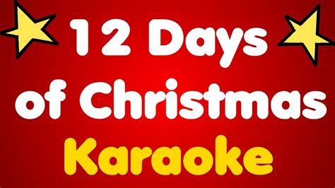 12 Days of Christmas • Karaoke - YouTube