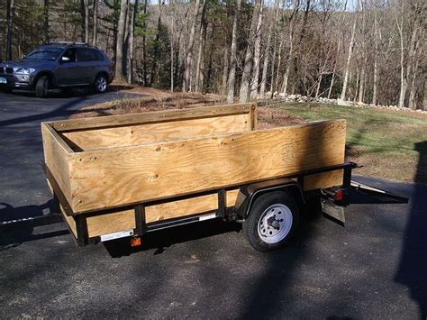 Wooden sides on utility trailer | 1000 in 2020 | Utility trailer, Box trailer, 5x8 utility trailer