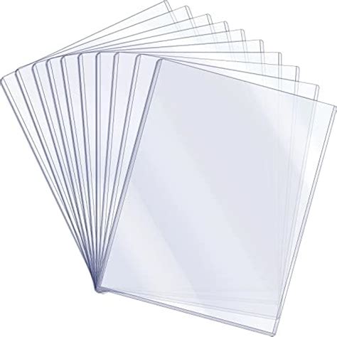 Amazon.com : Jecery 8.5 x 11'' Rigid Print Protectors Clear Rigid Plastic Paper Page Protectors ...