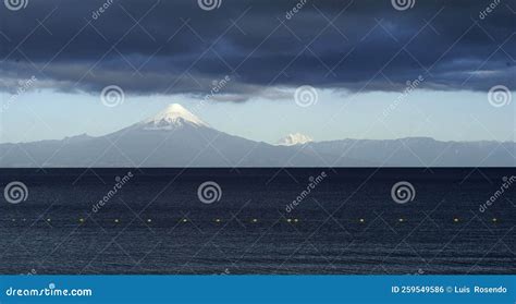 Volcano Osorno Puerto Montt Stock Photo - Image of volcano, storn ...