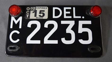 Delaware License Plate (Black)