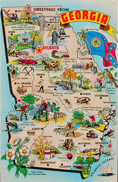 Mid-Century Map Postcard - Oklahoma by Yesterdays-Paper on DeviantArt