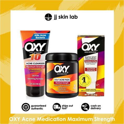 OXY Maximum Strength 10 Benzoyl Peroxide Acne Cleanser Rapid Spot ...