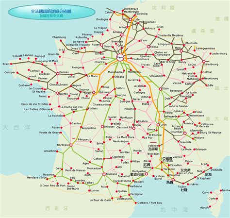 Carte de SNCF - France