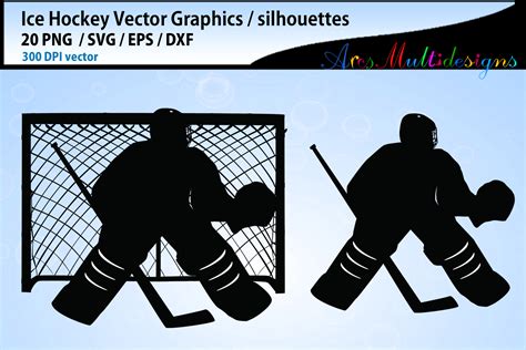 Ice Hockey svg silhouette bundle / ice hockey vectors (223495) | Illustrations | Design Bundles