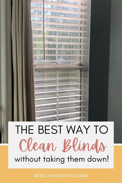 A Simple Way to Clean Your Blinds - Keri Lynn Snyder | Cleaning blinds, Spring cleaning hacks ...