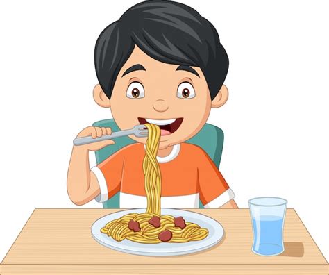 Imágenes de Nino Comiendo Dibujo - Descarga gratuita en Freepik