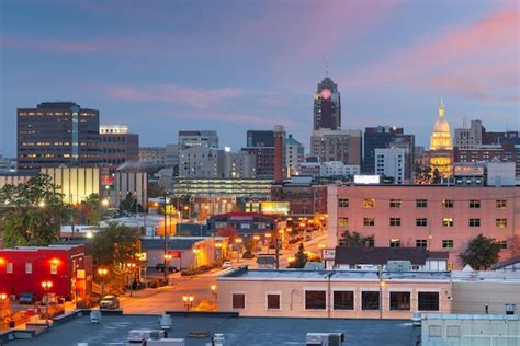 Premium Photo | Lansing Michigan USA Downtown City Skyline