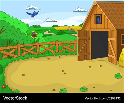 Farm cartoon educational Royalty Free Vector Image