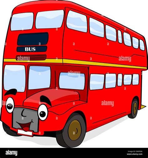 Happy cartoon bus Stock Vector Image & Art - Alamy