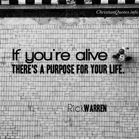 Rick Warren Quote - Purpose for Your Life | ChristianQuotes.info