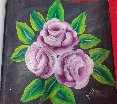 Acrylic flower painting | Skillshare Student Project