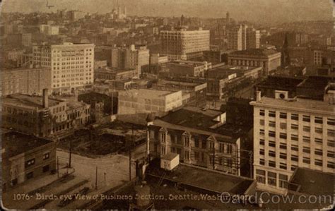 Bird's eye view of Business Section Seattle, WA