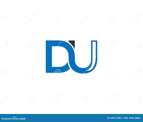 Simple Letter DU Logo Design Concept Stock Vector - Illustration of initial, background: 249477083