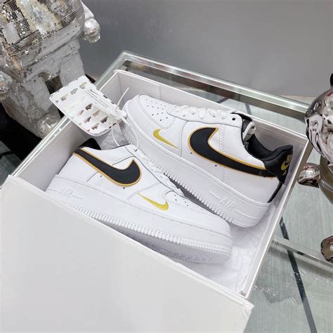 Nike Airforce 1 Black gold, Men's Fashion, Footwear, Sneakers on Carousell