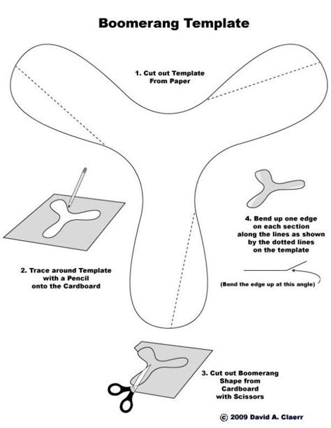 Printable Boomerang Template