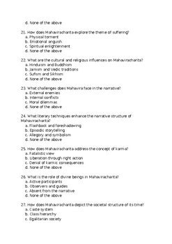 Mahaviracharita by Bhavabhuti 30 Multiple choice Questions Test by 101 ...