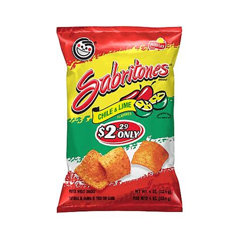 Sabritones Lime 'N Chile (4 OZ) | Chips, Pretzels & Popcorn | BevMo