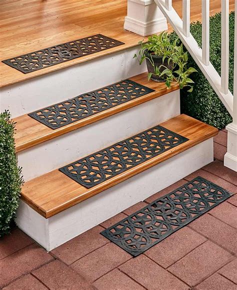 Sets of 4 Rubber Stair Treads | Step treads, Stair treads, Outdoor porch