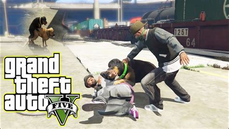 GTA V STORY MODE MISSION CHOP - YouTube