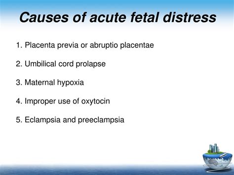 PPT - Fetal distress, Abnormal labor, Obstetric complications during labor and delivery ...