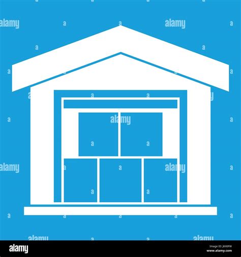 Warehouse building icon white Stock Vector Image & Art - Alamy