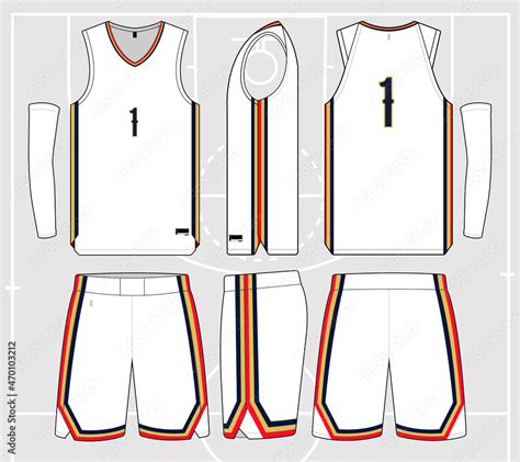 Basketball Jersey Template Vector Mockup Stock Vector Adobe, 57% OFF