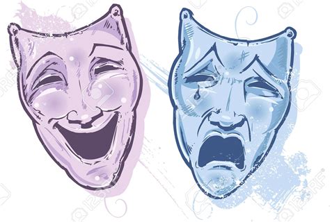 Theatre Masks Drawing at GetDrawings | Free download