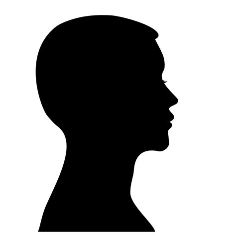 Male profile silhouette 11383927 Vector Art at Vecteezy