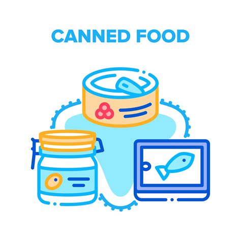 Canned Food Vector Concept Color Illustration 17364957 Vector Art at ...