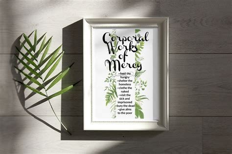 Corporal Works of Mercy - Etsy