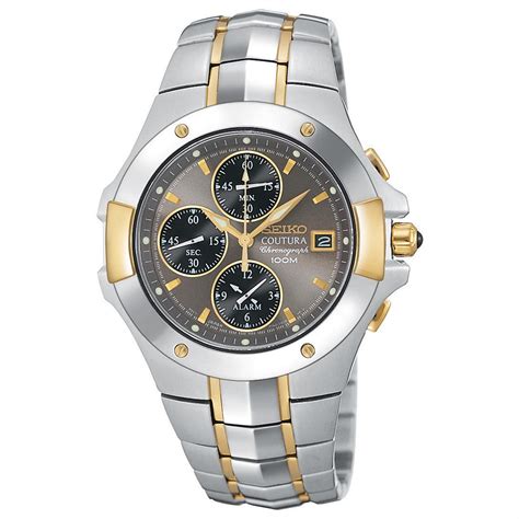 Men's Seiko® Coutura Two Tone Chronograph Watch - 187686, Watches at Sportsman's Guide