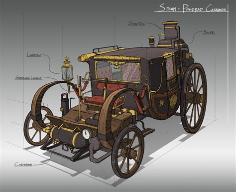 ArtStation - Vintage Vehicle Concepts | Steampunk vehicle, Dieselpunk ...